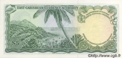 5 Dollars EAST CARIBBEAN STATES  1965 P.14p UNC-