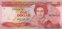 1 Dollar EAST CARIBBEAN STATES  1985 P.17k ST