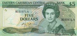 5 Dollars EAST CARIBBEAN STATES  1986 P.18a ST