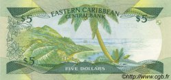 5 Dollars EAST CARIBBEAN STATES  1986 P.18a FDC