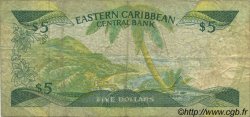 5 Dollars EAST CARIBBEAN STATES  1986 P.18d fS