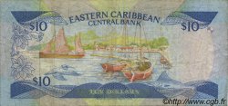10 Dollars EAST CARIBBEAN STATES  1985 P.23g F+
