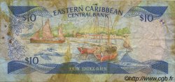 10 Dollars EAST CARIBBEAN STATES  1985 P.23i1 RC+