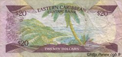 20 Dollars CARIBBEAN   1985 P.24l1 F