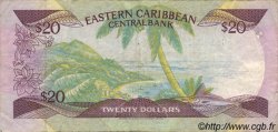 20 Dollars CARIBBEAN   1985 P.24l1 F+