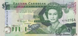 5 Dollars EAST CARIBBEAN STATES  1993 P.26a UNC