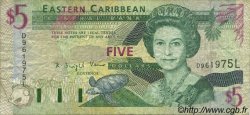 5 Dollars CARIBBEAN   1994 P.31l F