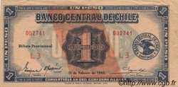 1 Peso - 1/10 Condor CHILI  1942 P.089 SUP