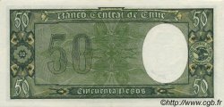 50 Pesos - 5 Condores CILE  1940 P.094c SPL a AU