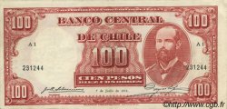 100 Pesos - 10 Condores CILE  1933 P.095 SPL+