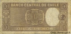 10 Pesos - 1 Condor CHILE
  1958 P.120 BC a MBC