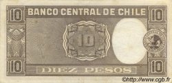 10 Pesos - 1 Condor CHILE  1958 P.120 XF