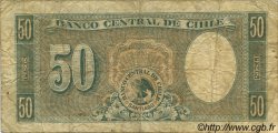 50 Pesos - 5 Condores CILE  1958 P.121a q.MB