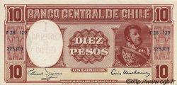1 Centesimo sur 10 Pesos CHILE  1960 P.125 UNC-