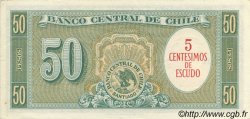 5 Centesimos sur 50 Pesos CHILE  1960 P.126b XF