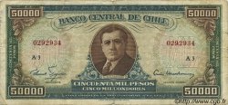 50 Escudos sur 50000 Pesos CHILE
  1960 P.133 RC+