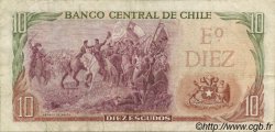 10 Escudos CHILE  1970 P.142 VF