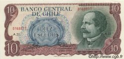 10 Escudos CHILE  1970 P.142 UNC