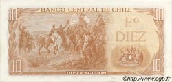 10 Escudos CHILE  1970 P.143 AU