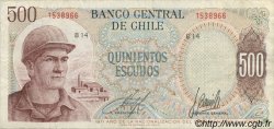 500 Escudos CHILE  1971 P.145 VF