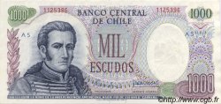1000 Escudos CHILE  1971 P.146 XF