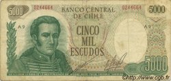 5000 Escudos CHILE  1974 P.147a F