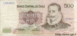 500 Pesos CILE  1987 P.153b BB