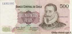 500 Pesos CHILE  1991 P.153c XF