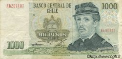1000 Pesos CHILE  1988 P.154c VF-