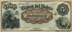 5 Pesos Non émis CHILE  1876 PS.362r UNC-