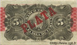 5 Pesos CUBA  1896 P.048b BB