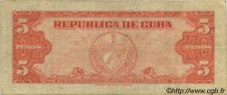 5 Pesos CUBA  1949 P.078a TB