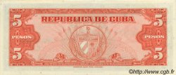 5 Pesos KUBA  1950 P.078b ST
