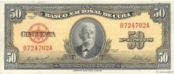 50 Pesos KUBA  1958 P.081b VZ