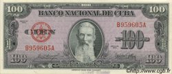 100 Pesos CUBA  1954 P.082b UNC-