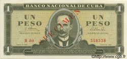 1 Peso Spécimen KUBA  1965 P.094s fST+