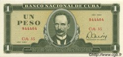 1 Peso CUBA  1982 P.102b q.FDC