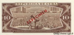 10 Pesos Spécimen CUBA  1978 P.104s FDC