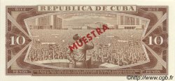 10 Pesos Spécimen CUBA  1983 P.104s FDC