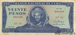 20 Pesos CUBA  1990 P.105d VF+