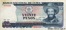 20 Pesos CUBA  1991 P.110 EBC
