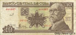 10 Pesos CUBA  2002 P.117e TB