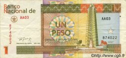 1 Peso Convertible KUBA  1994 P.FX37 fVZ