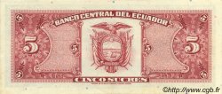 5 Sucres ECUADOR  1988 P.113d SPL