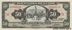 50 Sucres ECUADOR  1982 P.116e EBC+