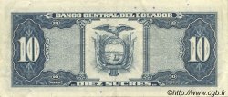 10 Sucres ECUADOR  1988 P.121 EBC