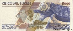 5000 Sucres ECUADOR  1987 P.126a SPL