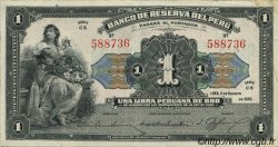 1 Libra de oro PERU  1935 P.061 q.SPL