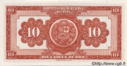 10 Soles de Oro PERU  1968 P.084 UNC