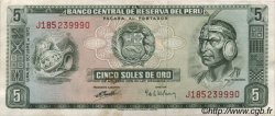 5 Soles de Oro PERú  1970 P.099b EBC